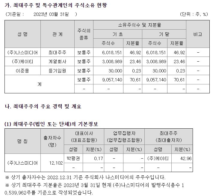 플레이디 최대 주주